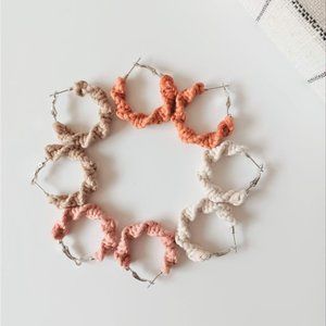 Macrame Hoop Earrings